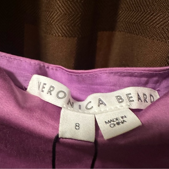 NWT Veronica Beard Kayla Purple Top reg $348 size 8 - Picture 7 of 10